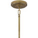 Cartwright 3 Light 19.5 inch Rustic Brass with Oil Rubbed Bronze Indoor Chandelier Ceiling Light