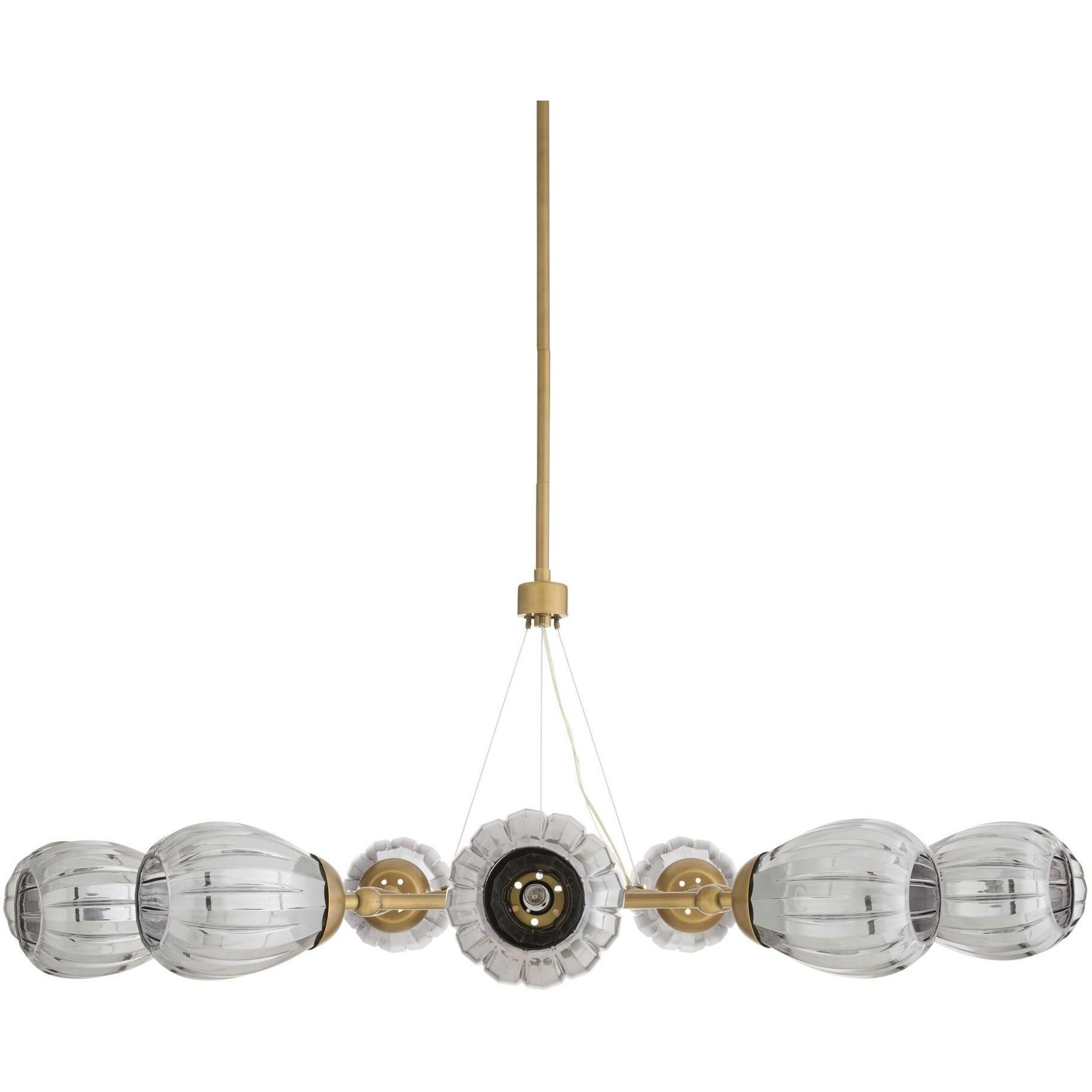 Smyth 9 Light 54 inch Antique Brass Chandelier Ceiling Light