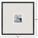 Slate Piano Blue and Gray and White Framed Art, Propac