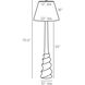 Adriana Ivory Floor Lamp Portable Light