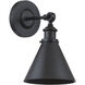 Glenn 9 inch 60.00 watt Matte Black Adjustable Wall Sconce Wall Light, Essentials