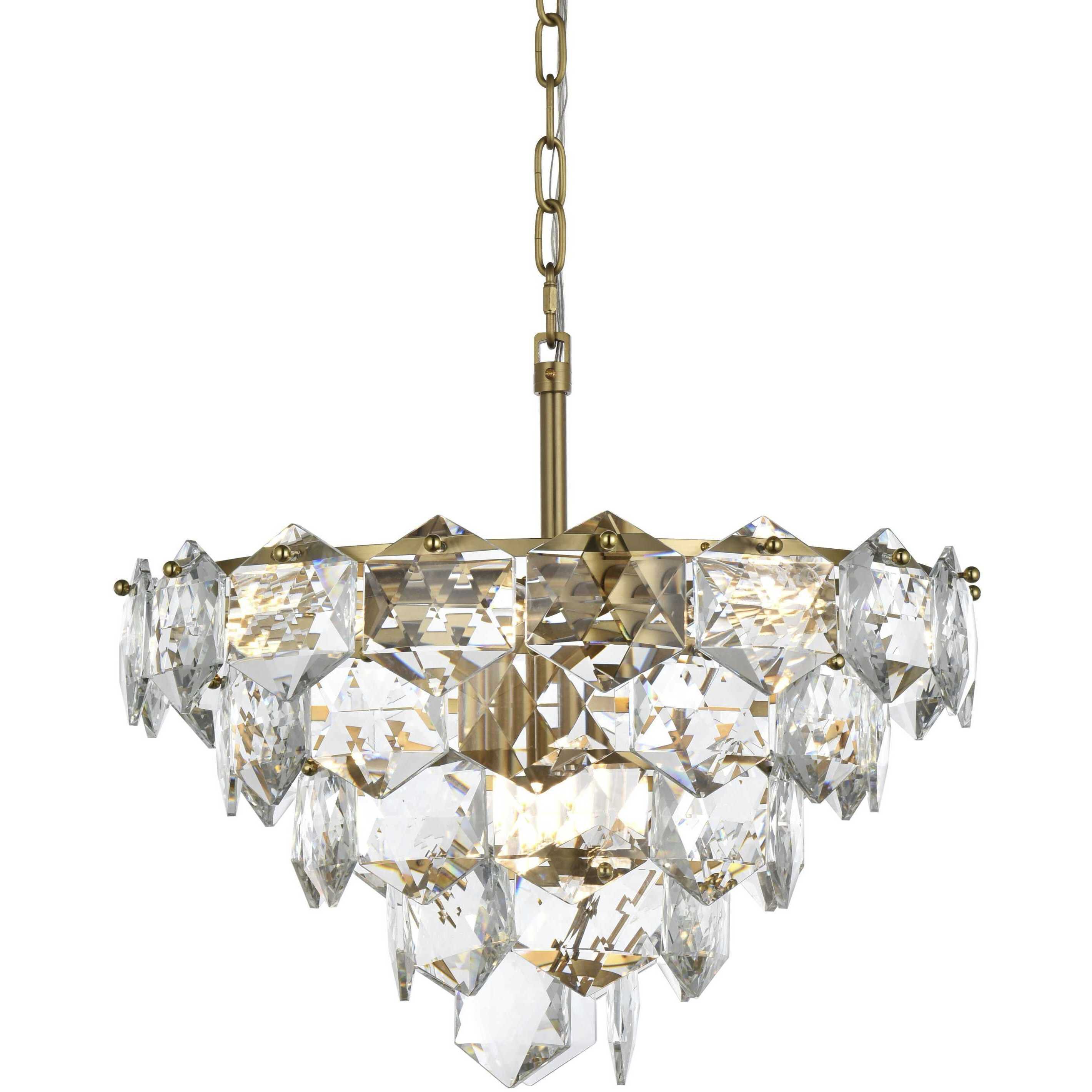 Adaline 8 Light 20 inch Satin Gold Chandelier Ceiling Light