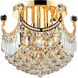 Corona 6 Light 16 inch Gold Flush Mount Ceiling Light in Royal Cut