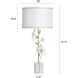 Cameron 34 inch 100.00 watt Clear and Marble and Gold Table Lamp Portable Light