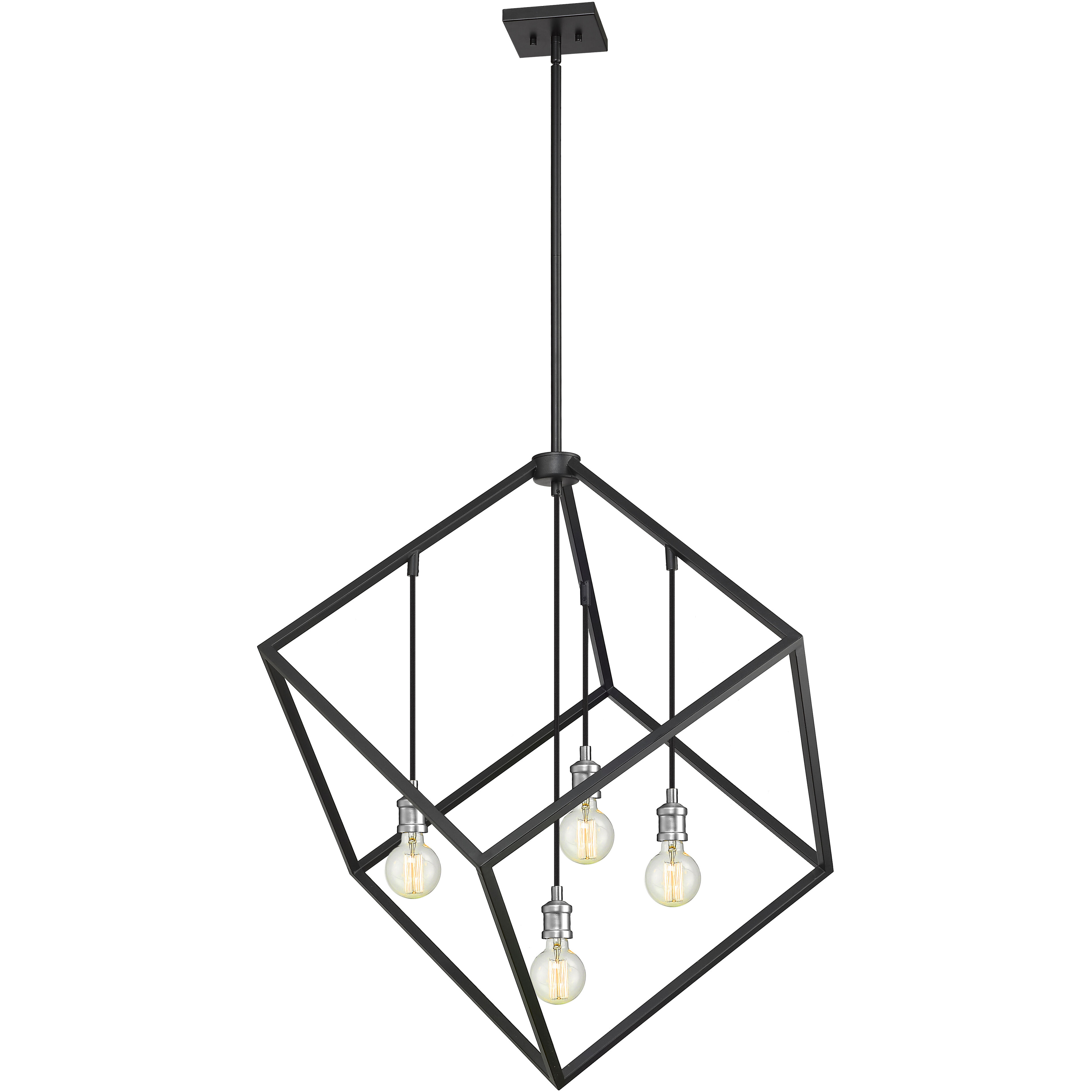 Vertical 4 Light 34.00 inch Chandelier