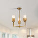 Sawgrass 3 Light 20 inch Gold Leaf Chandelier Ceiling Light