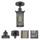 Austere Bleecker 1 Light 6 inch Matte Black Flush Mount Ceiling Light