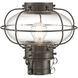 Classic Onion 1 Light 17.5 inch Bronze Outdoor Post Light