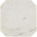 Ocho 22.25 X 8.5 inch White and Antique Brass Drinks Table