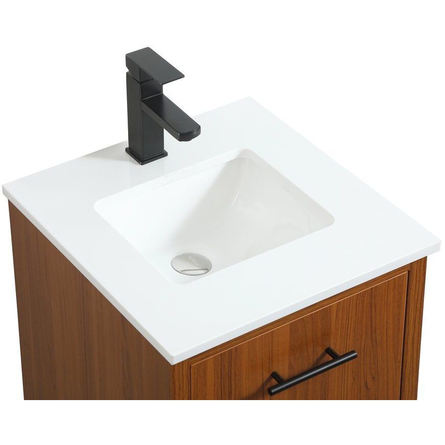 Cyrus 19 X 18 X 33.5 inch Teak Vanity Sink Set
