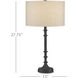 Gallo 27.75 inch 100 watt Bronze Table Lamp Portable Light