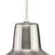 Metal Shade 1 Light 10 inch Brushed Nickel Mini-Pendant Ceiling Light in Standard