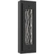 Twilight LED 20.3 inch Textured Black with Tidal Cast Glass Outdoor Sconce, Small