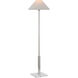 J. Randall Powers Asher 46 inch 6.50 watt Polished Nickel and Crystal Floor Lamp Portable Light