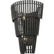 Apollo 2 Light 12 inch Carbon Black Wall Sconce Wall Light