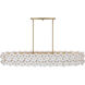 Coastlyn 6 Light 47.25 inch Legacy Brass Linear Chandelier Ceiling Light
