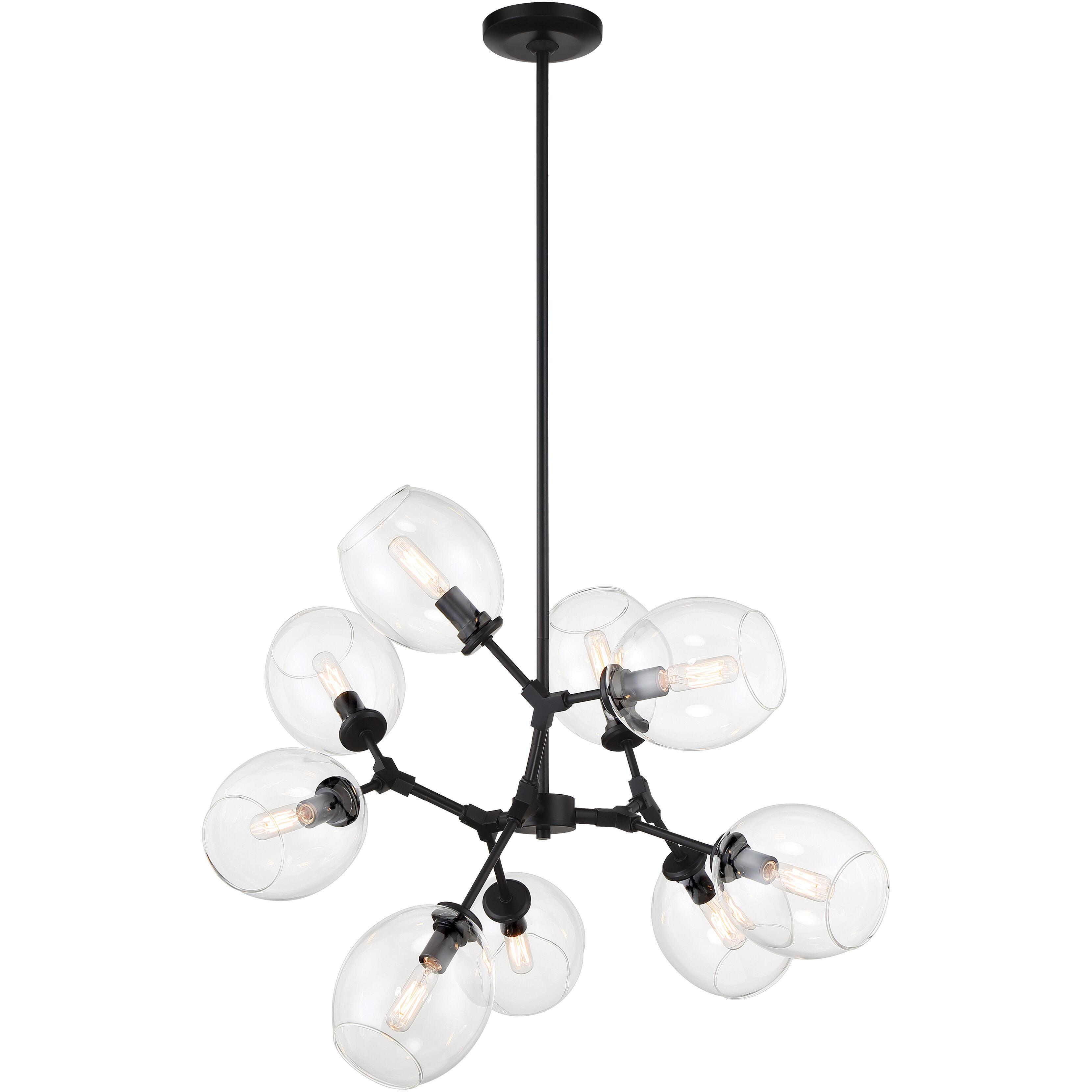 Nexpo 9 Light 30 inch Coal Chandelier Ceiling Light