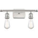 Ballston Bare Bulb LED 16 inch White and Polished Chrome Bath Vanity Light Wall Light, Ballston