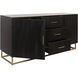 Lexington 61 X 18 inch Ebony and Gold Sideboard