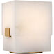 Kelly Wearstler Covet 5.75 inch 5.00 watt Alabaster and Antique-Burnished Brass Rechargeable Accent Lamp Portable Light