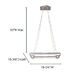 Adagio 4 Light 15.75 inch Burnished Aluminum Pendant Ceiling Light