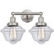 Oxford 2 Light 15.5 inch Brushed Satin Nickel Bath Vanity Light Wall Light