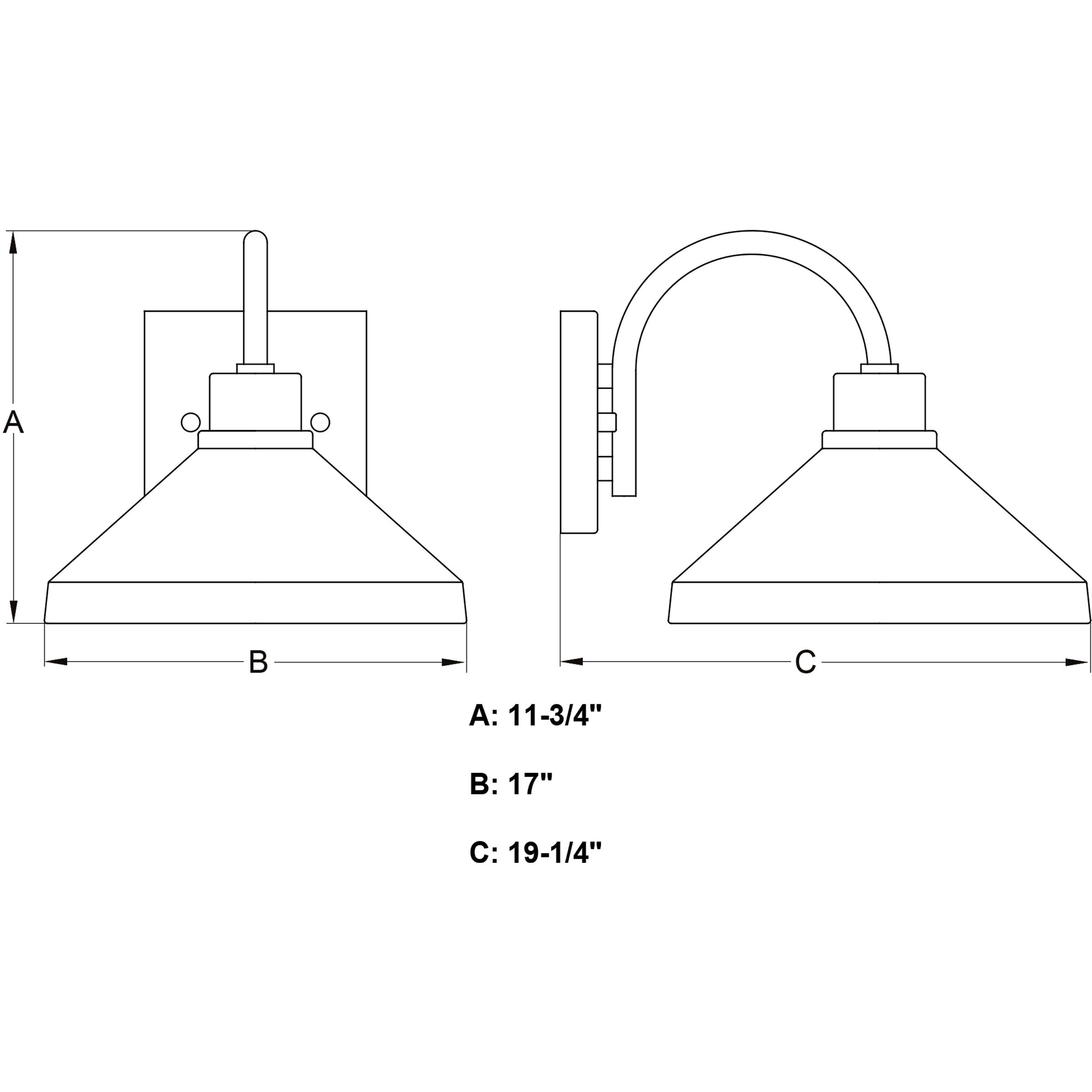 Highland Park 1 Light 11.75 inch Matte Black and White Outdoor Wall