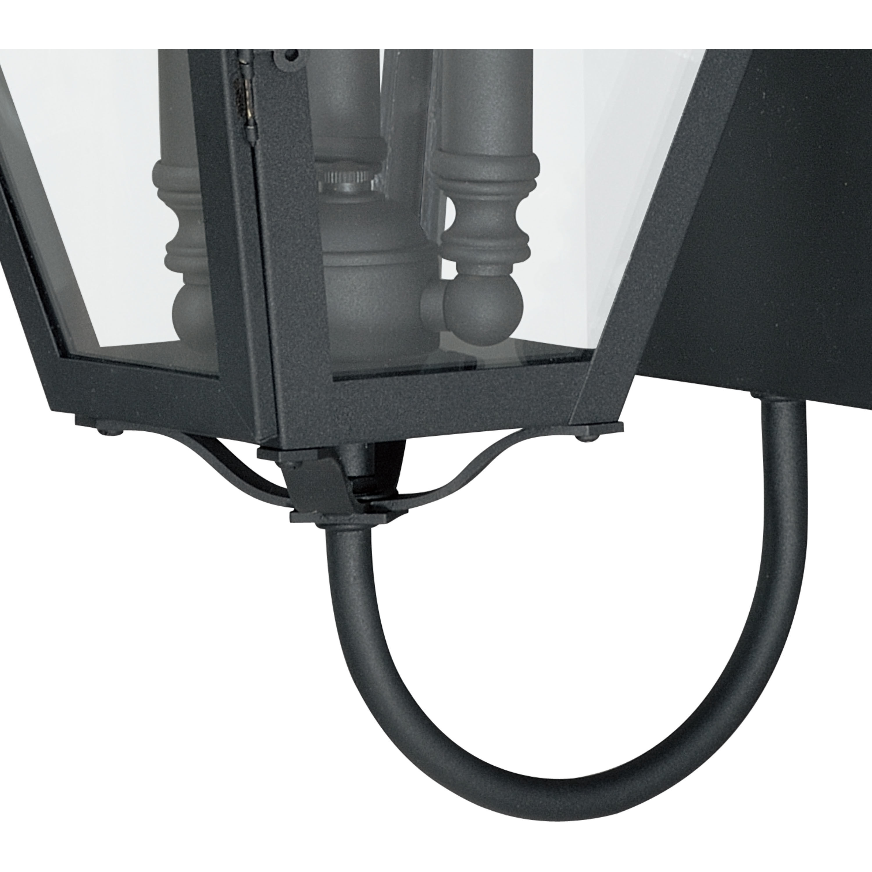 Nottingham LED 20 inch Textured Black Outdoor Wall