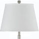Andros 60 inch 150 watt Brushed Steel Floor Lamp Portable Light, with Tray