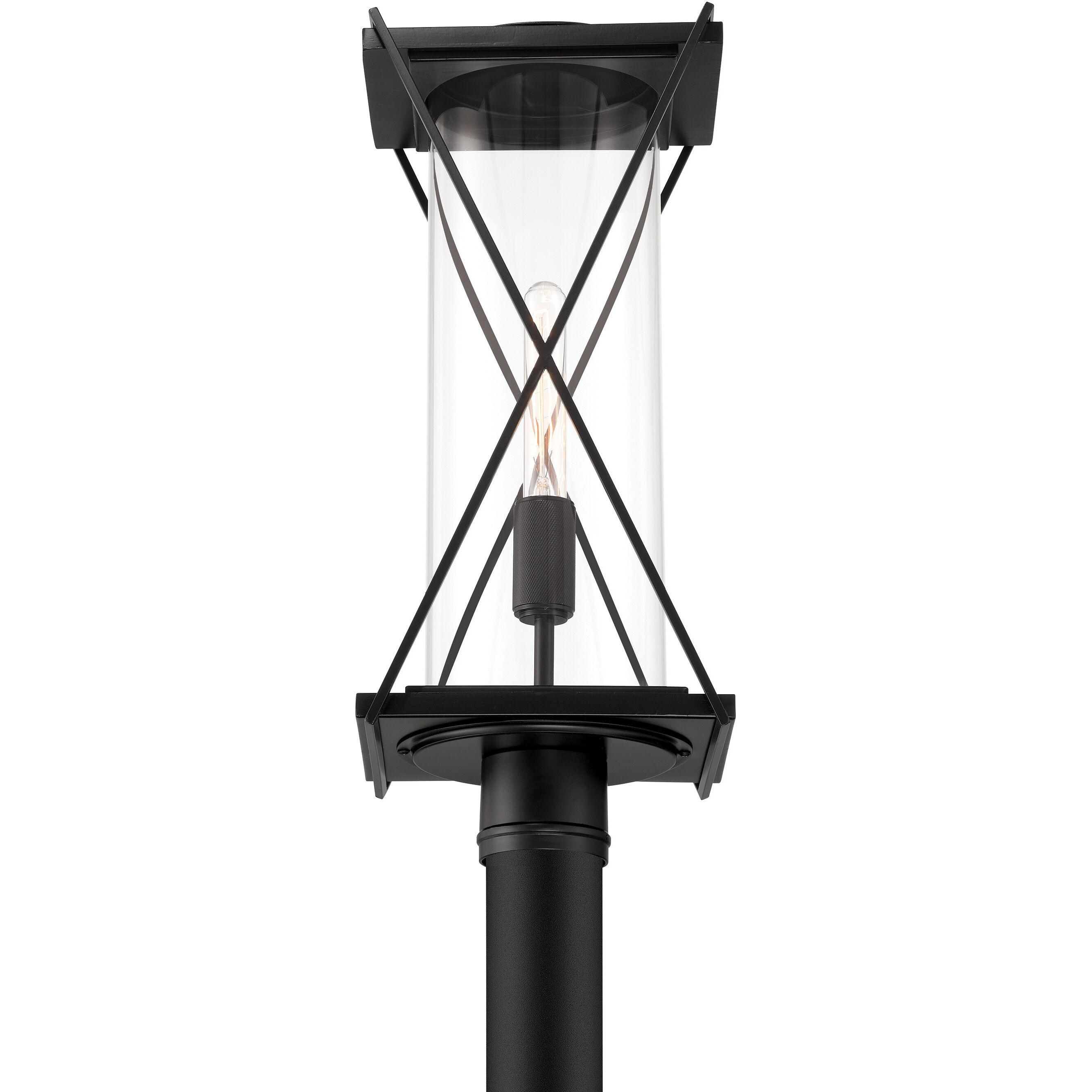 Rockhill 1 Light 21.5 inch Dark Matte Black Outdoor Post Mount