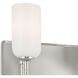 Solia LED 24 inch Polished Nickel with Satin Nickel Bathroom Vanity Light Wall Light