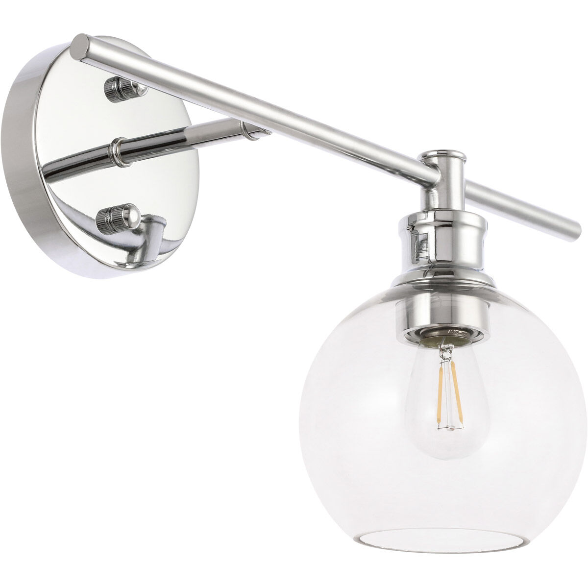 Collier 1 Light 14.7 inch Chrome Wall sconce Wall Light, Right