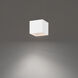 Kube 1 Light 5 inch White Outdoor Flush Mount in 4000K