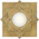 Claude LED 19.75 inch Heritage Brass Flush Mount Ceiling Light