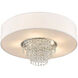 Carlisle 5 Light 22 inch Brushed Nickel Semi-Flush Mount Ceiling Light