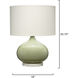 Moss 20.75 inch 150 watt Sage Green Table Lamp Portable Light, Inline
