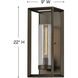 Rhodes Outdoor Wall Mount Lantern in Warm Bronze, Non-LED