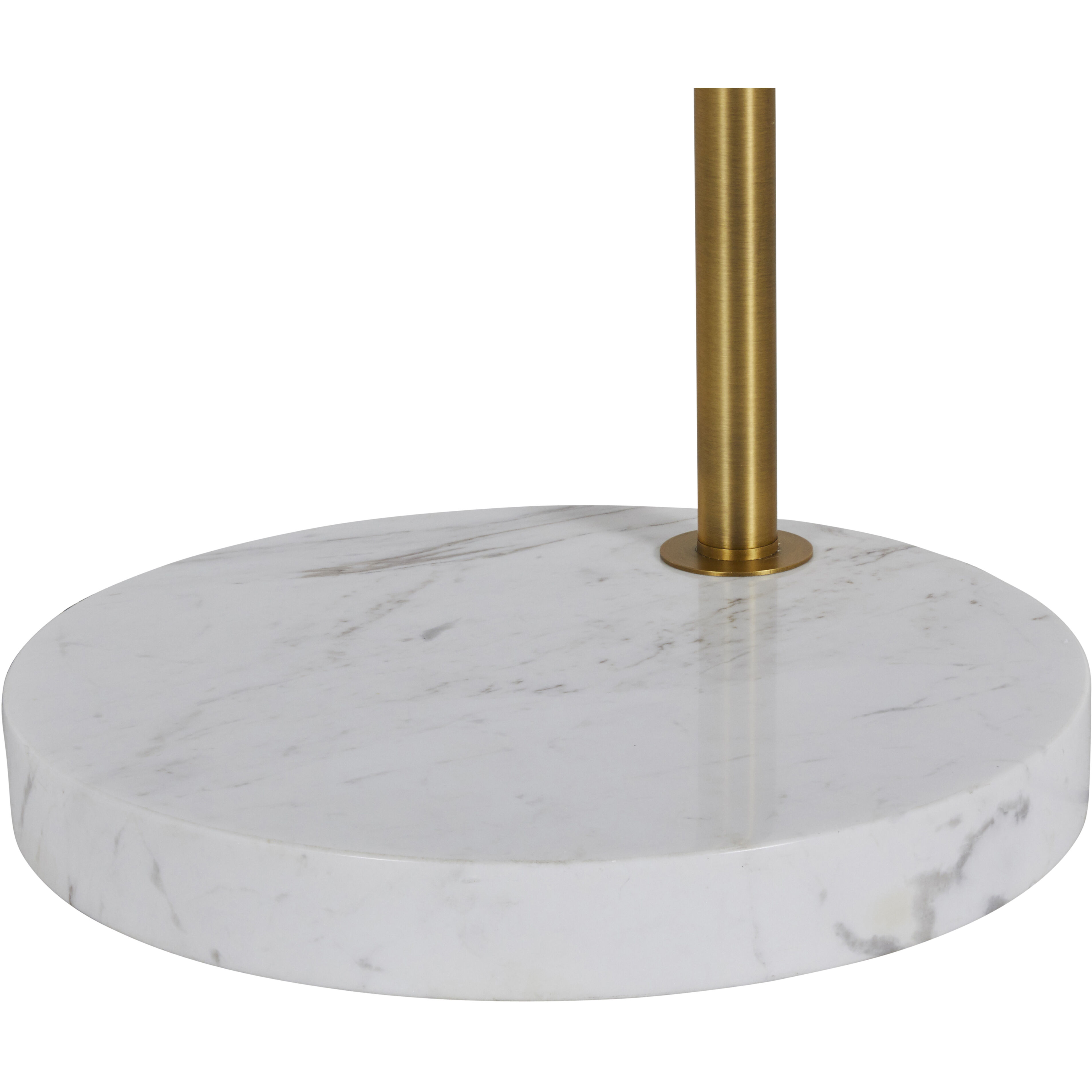 Fulton 83 inch Sea Salt Linen and Stained Gold with Volakas Marble Floor Lamp Portable Light