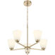 Strayhan 5 Light 24 inch Modern Gold Chandelier Ceiling Light