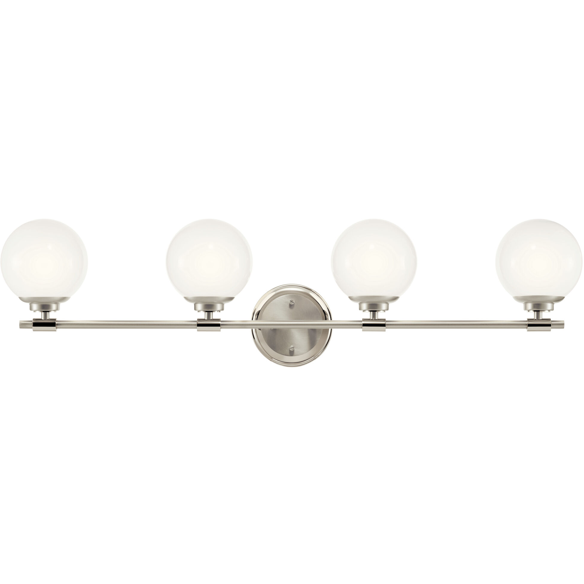 Benno 4 Light 34 inch Polished Nickel Bath Bracket Wall Light, 4 Arm