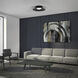 Miso LED 22 inch Black Flush Mount Ceiling Light in 4000K, dweLED