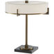 Jacobi 21.5 inch 7 watt Antique Brass and Black Table Lamp Portable Light