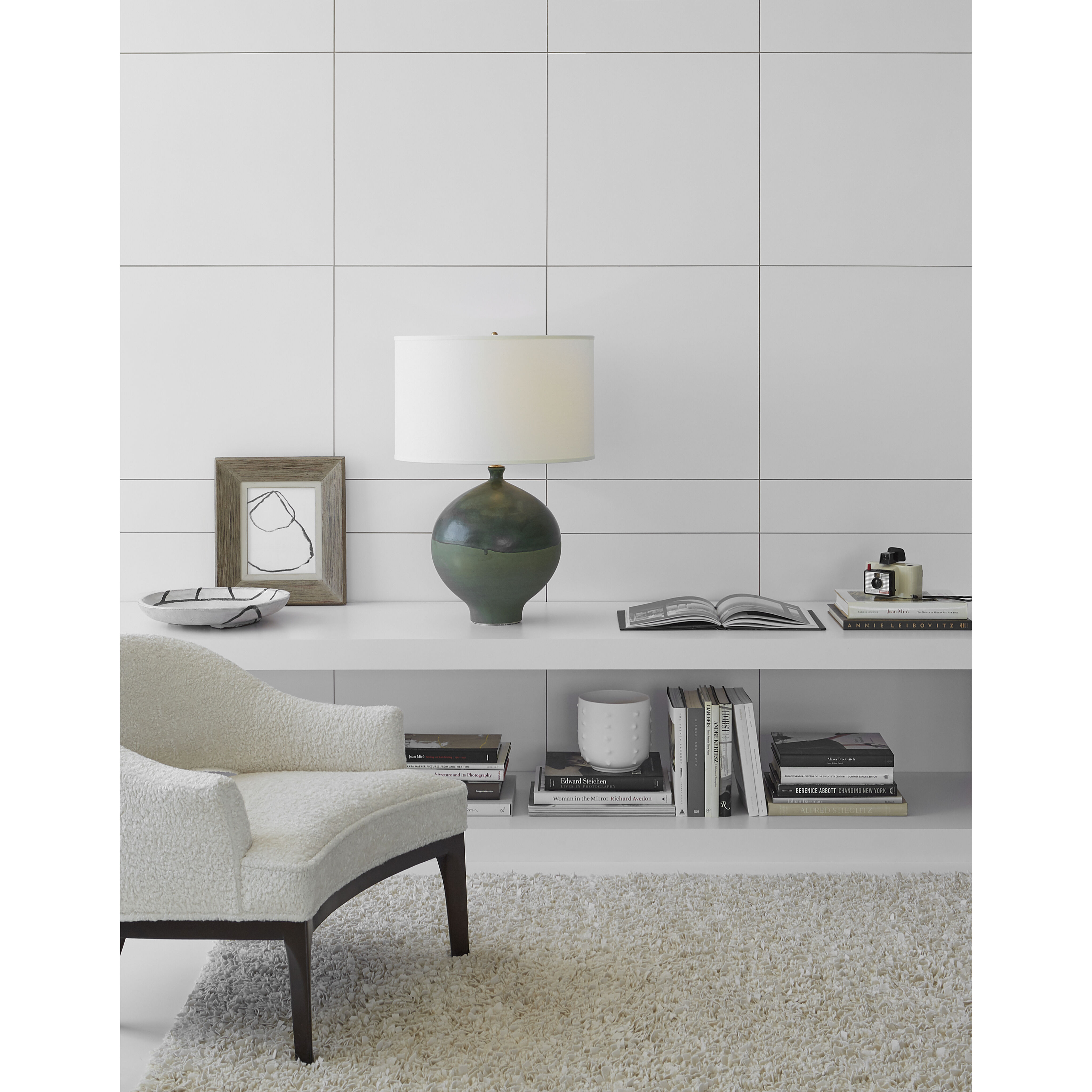 AERIN Gaios 30.5 inch 150.00 watt Volcanic Verdi Table Lamp Portable Light