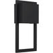 Nate 1 Light 15 inch Black Outdoor Wall Lantern