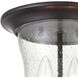 Trinity 2 Light 9 inch Oil Rubbed Bronze Outdoor Flush Mount