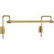 Visual Comfort Signature Collection Thomas O'Brien Kidd 12 watt 18 inch Hand-Rubbed Antique Brass Frame Mount Picture Light Wall Light TOB2611HAB - Open Box