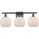 Ballston Farmhouse Chicken Wire 3 Light 26 inch Oil Rubbed Bronze Bath Vanity Light Wall Light, Ballston