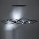 Beyond Slipstream LED 56.25 inch Black Linear Pendant Ceiling Light, Beyond