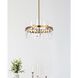 Serena 10 Light 20 inch Satin Gold Pendant Ceiling Light