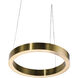 Canada LED 25.5 inch Antique Brass Chandelier Ceiling Light